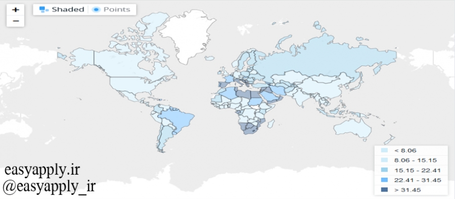 وضعیت کار در کشور های پرمتقاضی اپلای!
